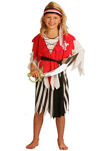 Ciao 61041.L Disguise, Girls, Red, White, Black, L (7-9 anni) von Ciao