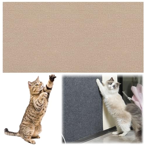 Fiorky Kratzmatte Katze, Kratzmatte Katze Selbstklebend, kratzmatte selbstklebend, DIY Climbing Cat Scratcher, Katzen Wand AntiKratz Tape Kratzpads Katzenkratzmatte von Fiorky