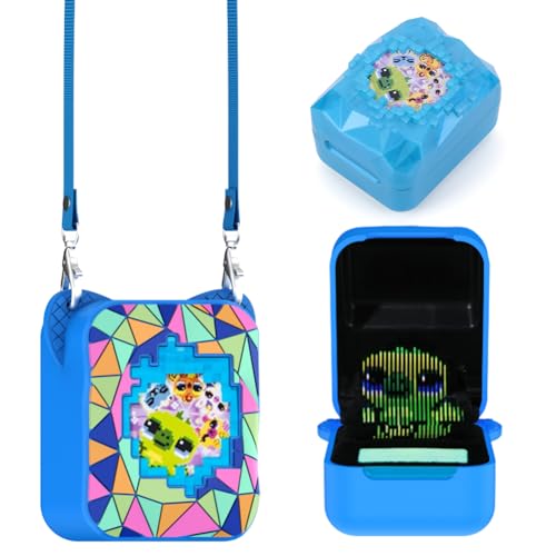 Fiorky Silikonhülle für BIT-ZEE Magicals Digital Pet, schützende Hauthülle, stoßfest, schützende Halterung, Haut, Ant-Drop-Schutzhülle mit Umhängeband, Digital Pet Case, Ant-Fall-Zubehör von Fiorky