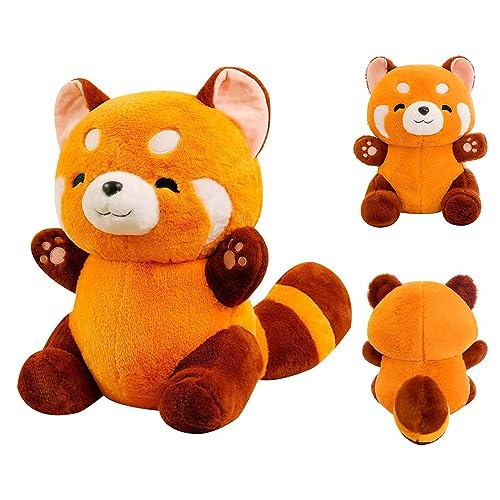 Fiotha Roter Panda Kuscheltier - Roter Panda 23cm - Panda Kuscheltier - Kuscheltier waschbär - Roter Panda Plüschtier - red Panda Plush für Mädchen, Jungen & Babys - Geschenke für Kinder Weihnachten von Fiotha