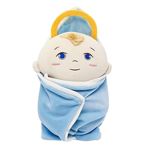 Firecos Jesus Engel Plüschfigur 25cm Engel Plüsch Jesus Plüschpuppe Religiöses Spielzeug Kinder Geschenke Christliche Taufe Ostern Weihnachten (Baby) von Firecos