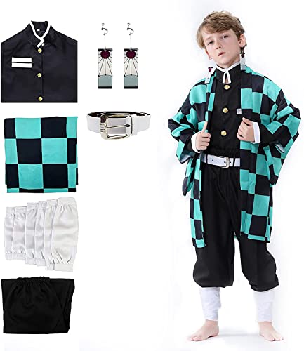 Firecos Kostüm Cosplay Anime Cosplay Karneval Geburtstagsfeier Rollenspiele Kleidung für Kinder Mädchen Jungen (150) von Firecos