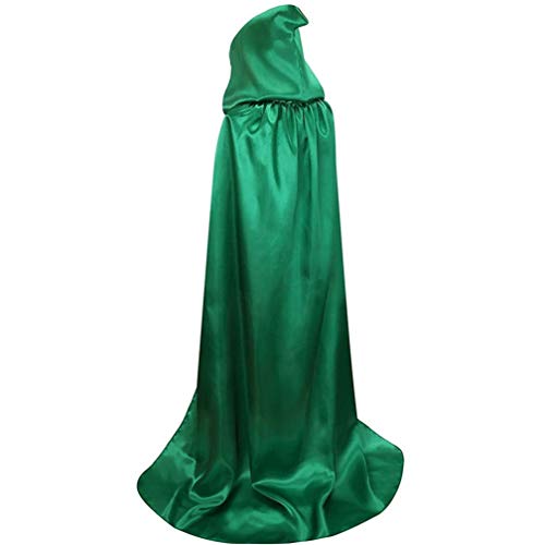 STAR FIRE Halloween Weihnachten Sensenmann Umhang Super Long Shawl Cape Wizard/Vampir Party Event Erwachsenen Kostüm (Green, XX-Large) von STAR FIRE