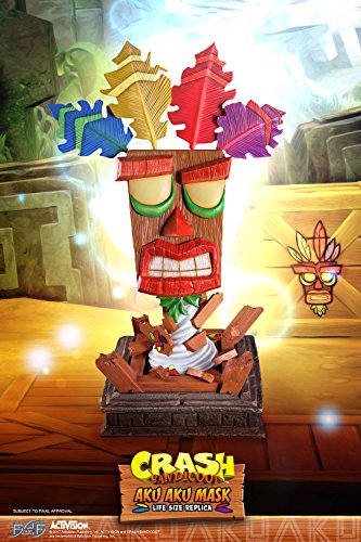 CRASH BANDICOOT - Life Sized Aku Aku Mask - 65cm : Figurine von First 4 Figures