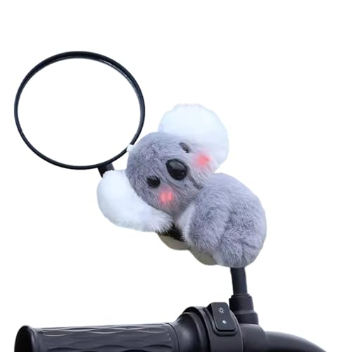 Firulab Koala Stofftier, Rückspiegel Koala Ornamente - Weicher Koala-Rückspiegel-Anhänger - Dekoratives Koala-Spielzeug, multifunktionale Rückspiegel-Ornamente für Motorrad, Auto, Schlafzimmer von Firulab