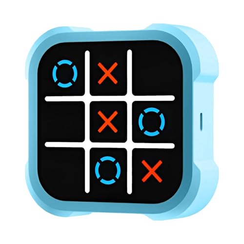 Tic-Tac-Toe Bolt-Spiel, tragbare 3-in-1-Puzzlespielkonsole, Tic-Tac-Toe Spiel Reisespiele für Bildung und Gedächtniswachstum, 3-in-1-Handspielkonsole für Kinder von Firulab