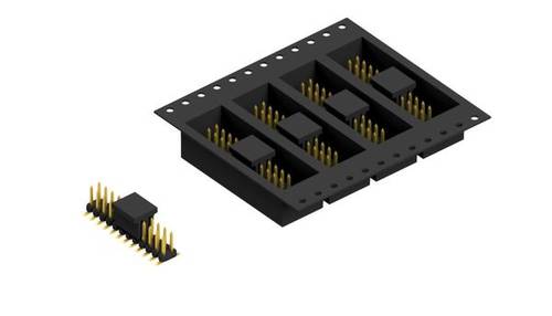 Fischer Elektronik Stiftleiste (Standard) Anzahl Reihen: 2 SLY8SMD04524GBTR 650St. von Fischer Elektronik