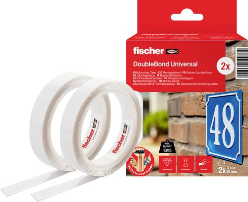 Fischer 571018 Klebeband (L x B) 3m x 19mm 2St. von Fischer