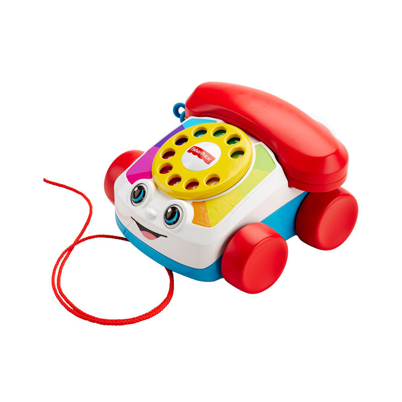 Babyspielzeug ROLLENDES PLAPPERTELEFON in rot von Fisher-Price Fisher-Price