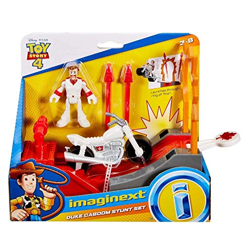 Fisher-Price GBG71 Duke Caboom ​ Kinder können die spannende Action von Disney Pixar Toy Story 4 mit Imaginext Figuren-und Fahrzeug-Sets nachspielen, Mehrfarbig von Fisher-Price