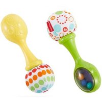 FISHER-PRICE BLT33 Babys Rumba-Rasseln mit Stoff, Baby-Spielzeug, Greifling von Fisher-Price