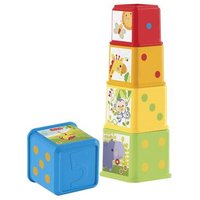 FISHER-PRICE CDC52 Entdecker- und Stapelwürfel, Steckspiel, Stapelturm, Stapel-Spielzeug von Fisher-Price