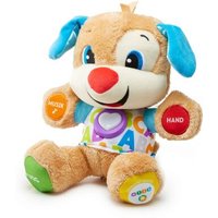 FISHER-PRICE FPM50 Lernspaß Hündchen, Baby-Spielzeug mit Musik, Kuscheltier, Lernspielzeug von Fisher-Price