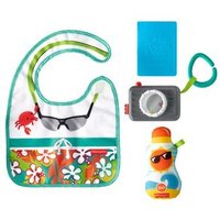 FISHER PRICE GKC50 FISHER-PRICE Reisespaß Rassel- und Knisterset, Baby-Spielzeug für Neugeborene von Fisher-Price