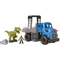 FISHER-PRICE GVV50 Imaginext Jurassic World Dino Hauler Spielzeug, Auto inkl. 2 Figuren von Fisher-Price