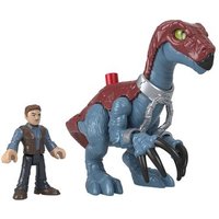 FISHER-PRICE GVV63 Imaginext Jurassic World Therizinosaurus-Dinosaurier und Owen-Figurenset von Fisher-Price