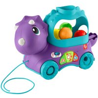 FISHER-PRICE HNR54 Bällespaß Nachzieh-Dino, Dinosaurier Motorik-Spielzeug von Fisher-Price