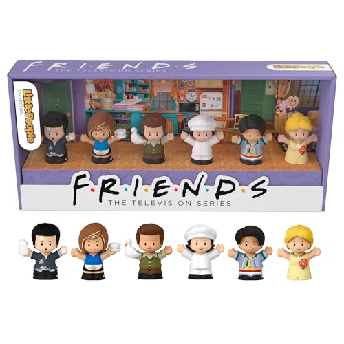 FISHER-PRICE Little People Collector Friends Die Fernsehserie - 6 Hauptfiguren in ansprechender Verpackung mit bekannten Orten und Bildern aus der Show, für Fans ab 13 Jahren, HPH05 von LITTLEPEOPLE COLLECTOR