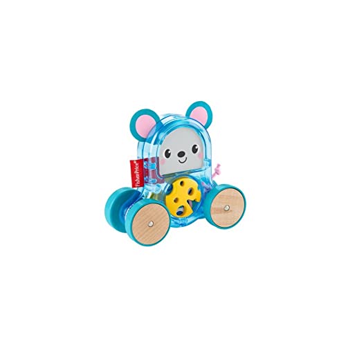 FP Fisher-Price GLD02 buntes Haustier auf Rädern, Maus von Fisher-Price