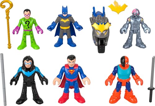 Fisher-Price Imaginext DC Super Friends Batman Spielzeuge Deluxe Figurenset 12-teiliges Spielset für Kindergartenkinder Rollenspiel ab 3 Jahren, HXF94 von Fisher-Price