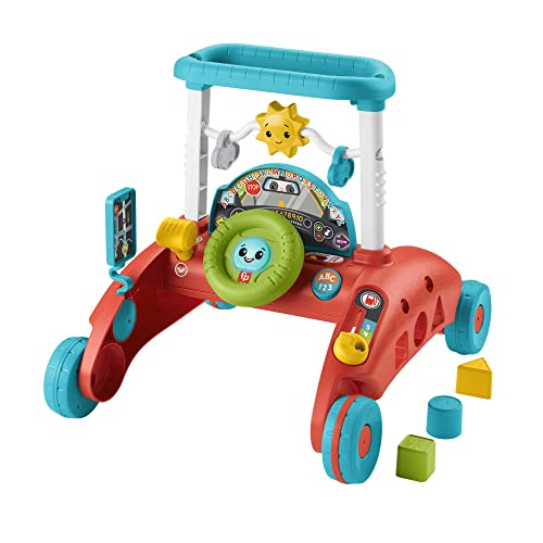 Fisher-Price 2-Seiten Auto-Lauflernwagen, mitwachsendes interaktives Spiel-Center mit über 50 Liedern, Version: Danish; Englisch; Finnisch; Norwegisch; Schwedisch, HJP49 von Fisher-Price