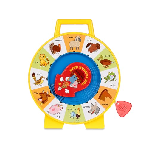 See 'n Say Farmer Says-Spielzeug, Fisher Price Classics, Basic Fun, 2070, Lehrreiches und interaktives Baby-Spielzeug, geeignet für Jungen und Mädchen ab 18 Monaten von Basic Fun