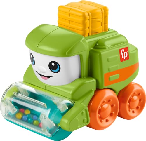 Fisher-Price Baby Spielzeug Rollin' Traktor Push Along Fahrzeug mit Feinmotorik für Säuglinge ab 6 Monaten von Fisher-Price