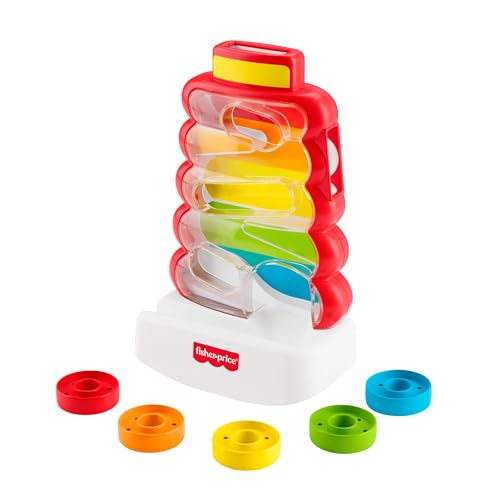 Fisher-Price Baby- und Kleinkindspielzeug, Rutschspaß Farbring Pyramide, Aktivität mit Münzen zur spielerischen Förderung der Entwicklung von Babys ab 9 Monaten, JLB81 Fisher-Price Baby- und Kleinkindspielzeug, Rutschspaß Farbring Pyramide, Aktivität mit Münzen zur spielerischen Förderung der Entwicklung von Babys ab 9 Monaten, JLB81 von Fisher-Price
