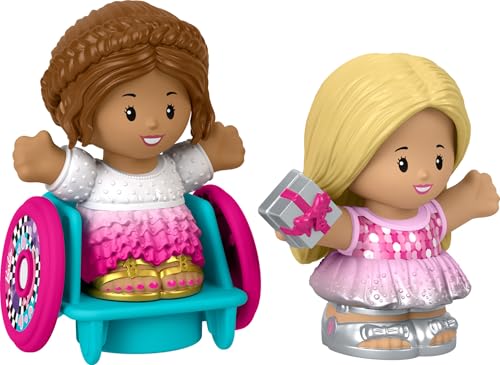 Fisher-Price Barbie Party-Figur "Little People", 2 Stück Spielzeug für Kleinkinder und Preschool, Pretend Play von Fisher-Price