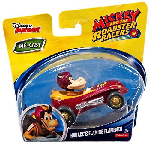 Fisher-Price Disney Junior Mickey und die Roadster Racers Horace Flamenco-Fahrzeug aus Druckguss von Fisher-Price