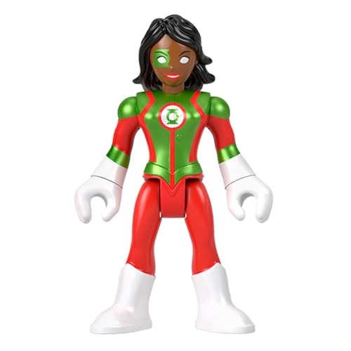 Fisher-Price Ersatzteil Imaginext Spielset inspiriert von DC Superfriends Holiday Theme HML59 - Ersatz bewegliche weibliche grüne Laterne Figur von Fisher-Price