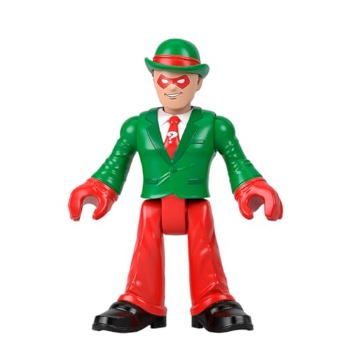 Fisher-Price Ersatzteil Imaginext Spielset inspiriert von DC Superfriends Holiday Theme – HML59 ~ Poseable The Riddler Figur ~ gekleidet in Rot und Grün von Fisher-Price