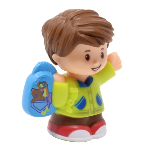 Fisher-Price Ersatzteil Little People Collectible Flughafen Schule Zug oder Puppenhaus Spielset DYF20 - Inklusive Ersatz Boy Jack Figur Holding Rucksack von Fisher-Price