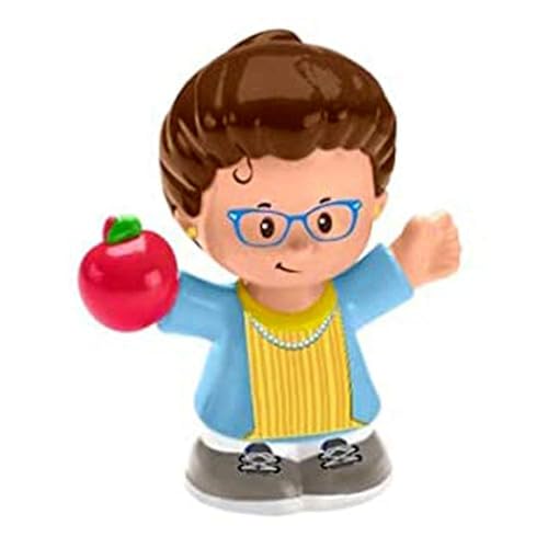 Fisher-Price Ersatzteil Little People Friendly School Playset GCK46 - Ersatz weibliche Lehrerfigur trägt einen Apfel von Fisher-Price