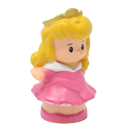 Fisher-Price Ersatzteil für Sammlerstück Little People Castle Princess Playset X6029 - Ersatz Prinzessin Aurora Dornröschen Figur mit Sockel für sprechendes Schloss von Fisher-Price