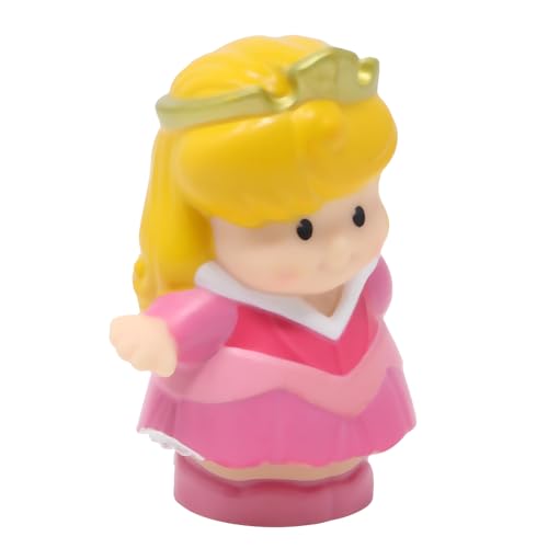 Fisher-Price Ersatzteil für Sammlerstück Little People Castle Princess Spielset BJV18 - Ersatz Prinzessin Aurora Dornröschen Figur mit Sockel für sprechendes Schloss von Fisher-Price