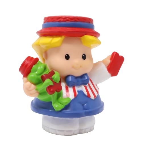 Fisher-Price Ersatzteil für Sammlerstück Little People Circus Fair Musical Riesenrad Spielset B7553 - Ersatz Ringmaster Eddie Figur hält Frosch und Ticket von Fisher-Price