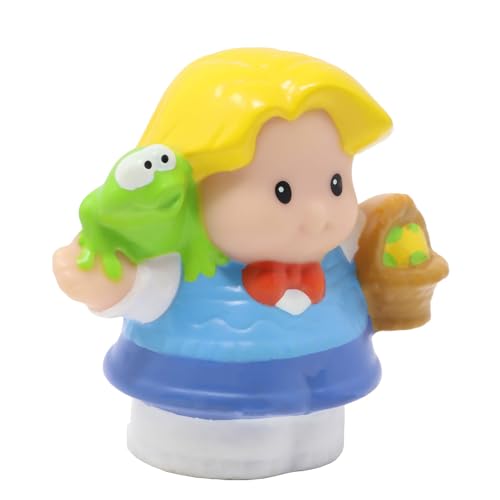 Fisher-Price Ersatzteil für Sammlerstück Little People Easter Tippity Top Egg Spielset B1819 - Ersatz Eddie Figur trägt Frosch und Osterkorb von Fisher-Price