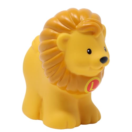 Fisher-Price Ersatzteil für Sammlerstück Little People Safari Zirkus A bis Z Learning Zoo Spielset J0134 - Ersatz männlicher Löwe Figur Buchstabe L von Fisher-Price