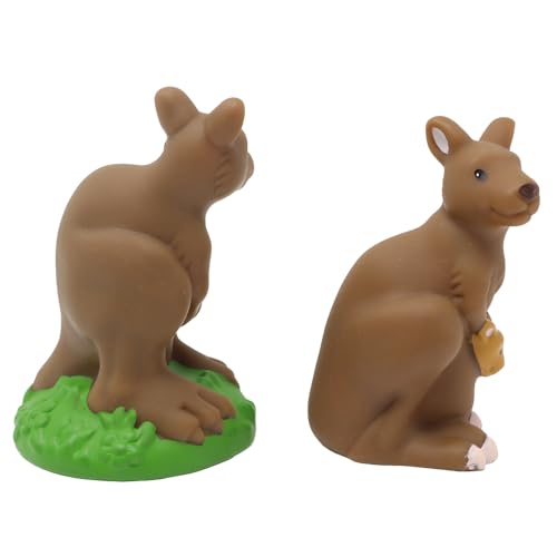 Fisher-Price Ersatzteile für Sammlerstück Little People Arche Noah, Safari, Dschungel oder Zoo Spielset V8254 - Ersatz Paar braune Känguru-Figuren von Fisher-Price