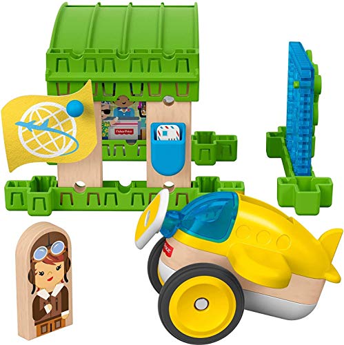 Fisher-Price GLM43 Wunder Werker Flugzeughalle, Mehrfarbig von Fisher-Price