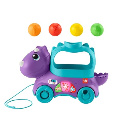 Fisher-Price Bällespaß Nachzieh-Dino, Version: UK-Englisch, HNR50 von Fisher-Price