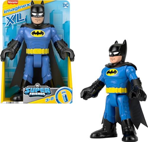 Fisher-Price Imaginext DC Super Friends Batman XL Spielzeug 25,4 cm bewegliche Figur für Vorschule Pretend Play ab 3 Jahren, Schwarz & Blau Fisher-Price Imaginext DC Super Friends Batman XL Spielzeug 25,4 cm bewegliche Figur für Vorschule Pretend Play ab 3 Jahren, Schwarz & Blau von Fisher-Price