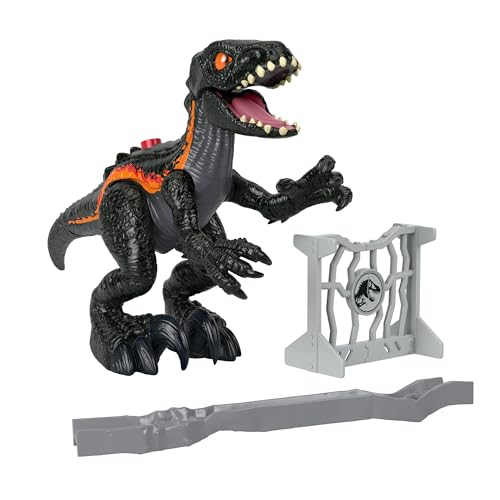 Fisher-Price Imaginext Jurassic World Dinosaurierspielzeug Indoraptor-Figur mit Kratz-Action und Zubehörteilen zum Spielen für Kindergartenkinder ab 3 Jahren, HRK70 von Fisher-Price