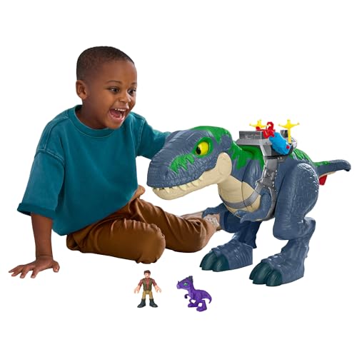 Fisher-Price Imaginext Jurassic World: Die Wiedergeburt Dinosaurier Spielset, Ultimate Action Chomp T.rex, ca. 46 cm großes Dinosaurierspielzeug mit Licht, Geräuschen, JGR40 Fisher-Price Imaginext Jurassic World: Die Wiedergeburt Dinosaurier Spielset, Ultimate Action Chomp T.rex, ca. 46 cm großes Dinosaurierspielzeug mit Licht, Geräuschen, JGR40 von Fisher-Price