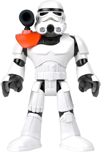 Fisher-Price Imaginext STAR WARS Spielzeug XXL Sturmtruppler-Figur, ca. 42 cm große, bewegliche Figur mit Starter für Kinder ab 3 Jahren, HXG53 von Fisher-Price