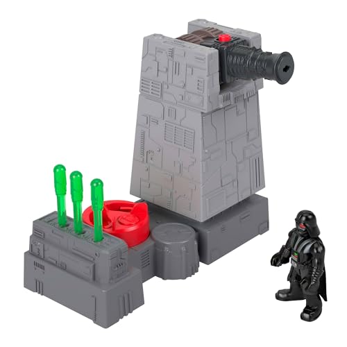 Fisher-Price Imaginext Star Wars-Spielzeuge, Todesstern-Turm, Kanone mit Darth Vader-Figurenschlüssel aus Metall für Kinder ab 3 Jahren, JCY30 von Fisher-Price