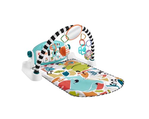 Fisher-Price Kick & Play Glow & Grow Klavierteppich Kicks mit Lichtern und Sounds, Spielzeug für Neugeborene, spanische Version (HWY54) von Fisher-Price