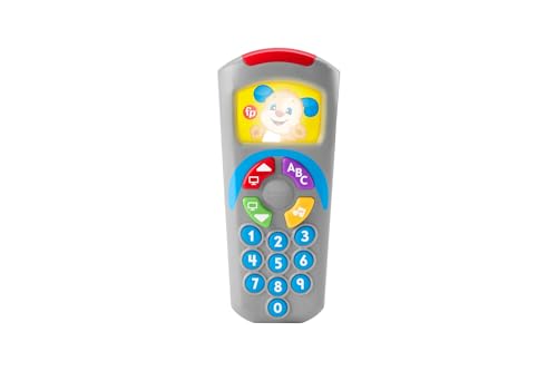 Fisher-Price Lernspaß Lernspielzeug für Babys Hündchen-Fernbedienung Spielzeugfernbedienung mit Musik und Lichtern für Kinder ab 6 Monaten, deutsche Version, HXB88 von Fisher-Price