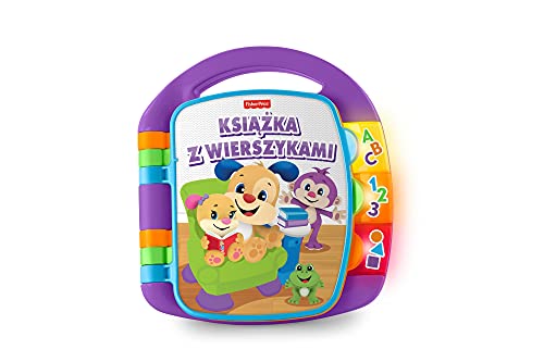 Fisher-Price Lernspaß Liederbuch Baby | Baby Musik Buch ab 6 Monate | Baby Musikspielzeug | Elektronisches Kinderbuch | Baby Spielzeug mit Musik | Spielzeug Baby ab 6 Monate, Version: Polnisch, FRC70 von Fisher-Price